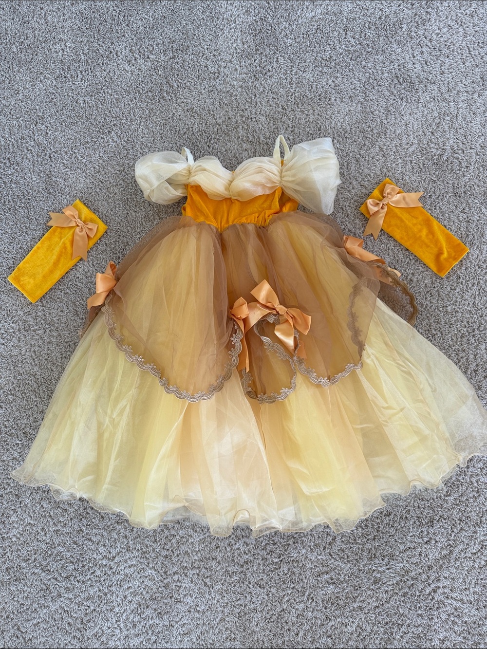 Belle Princess Inspired Tulle Costume Dress